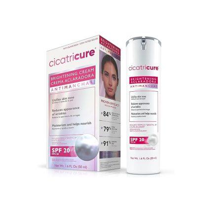 Cicatricure Brightening Facial Moisturizer, 3-in-1 Face Cream with Anti-Wrinkle Q Acetyl 10 & Nutri-Aclarant, SPF 20, Brighten & Even Skin Tone 1.6 fl oz